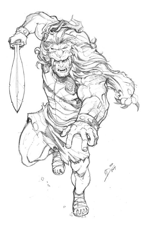 Hercules By Max Dunbar On Deviantart Warrior Drawing Sketches Art