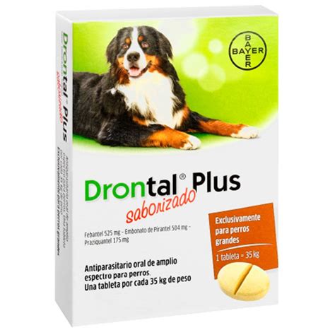 Drontal Plus Antiparasitario Interno para Perros Grandes 1 Tableta