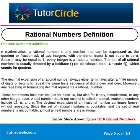 Rational Numbers Definition By Tutorcircle Team Issuu
