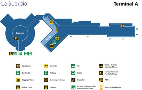 La Guardia Airport Map Lga Printable Terminal Maps Shops Food