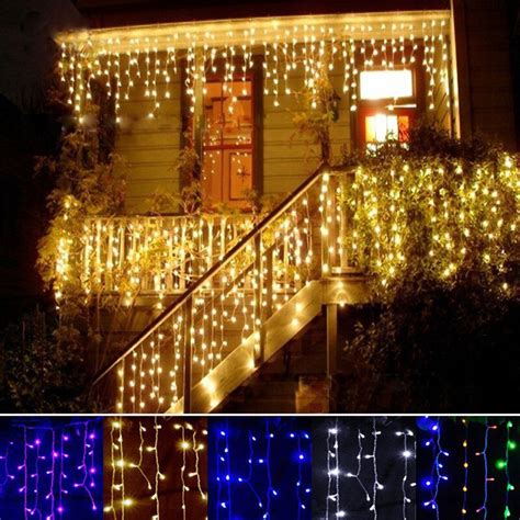Buy Christmas Garland Led Curtain Icicle String Light