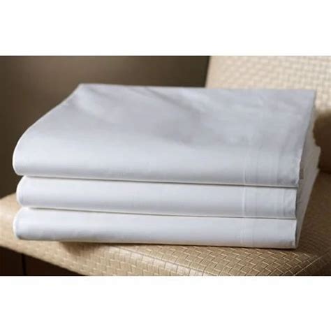 White Plain Cotton Bedsheet Fabric Gsm 100 150 At Rs 170meter In Delhi