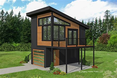 Modern Carriage House Plan With Balcony 68942vr Architectural