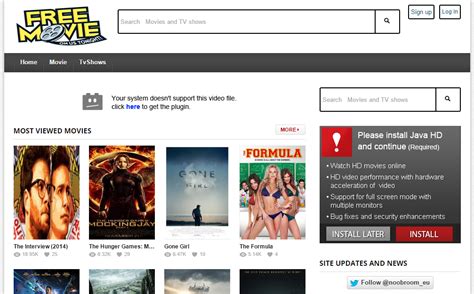 A website with the homepage populated with thumbnails of the latest movies and tv series that, when clicked you can watch movies online in 1080p full hd and even in 4k resolution by signing up for a free account. Top 25 Best Free Movie Websites To Watch Movies Online For ...