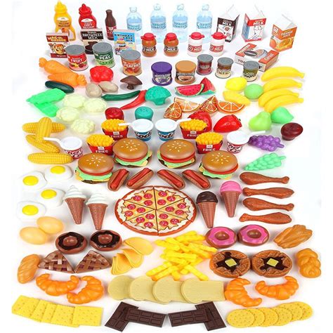 Spielen Lebensmittel Set Für Kinder Riesige 120 Stück Pretend