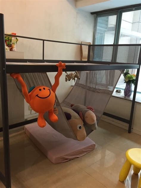 Metre High Loft Bed With Hammock From Tuffing Bunk Bed Ikea Hackers