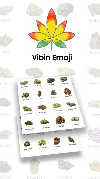 Vibin Weed Emoji Keyboard By Michelle Blair