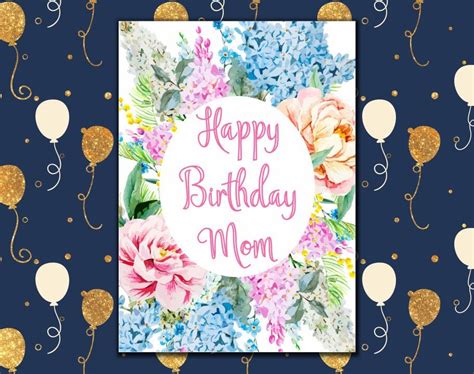 The initial point that you wish to see to it of is that the site itself is reliable. Happy Birthday Mom Card printable Birthday by EllieArtPrint