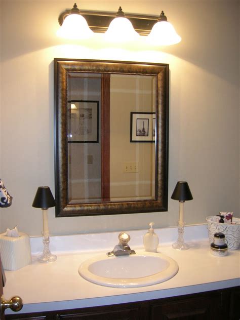 But it's not just a lot of modern mirrors take care of that problem for you. Maison Newton: Bathroom Finished!