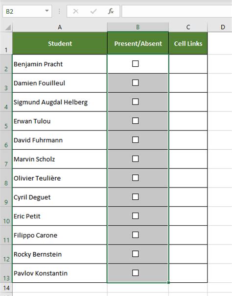 How To Insert A Checkbox In Excel