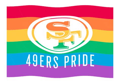 pride sticker by san francisco 49ers for ios and android giphy
