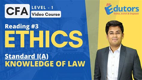 Cfa Level 1 Ethics Standard Ia Video Lectures 2021 Hindi