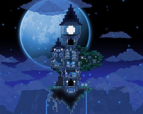 Terraria sky base, terraria builds, terraria buildings, cool terraria bases, terraria staircase. Pin on Terraria