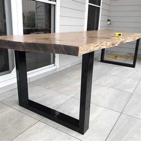 Around here lately | Live edge table, Table, Outdoor dining
