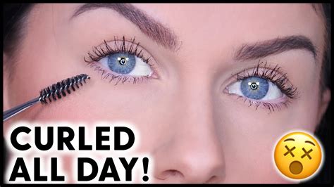 How To Keep Straight Lashes Curled All Day Youtube