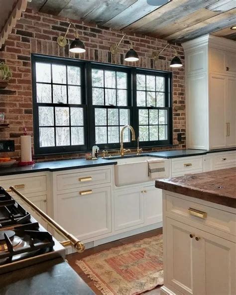 57 Awesome Galley Kitchen Remodel Ideas Rustic Farmhouse Kitchen