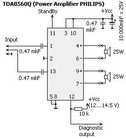 100W в автомобиле - это просто и недорого! TDA8560Q - 40W на 2 Омах