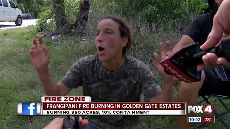 two fires threaten homes in golden gate estates youtube