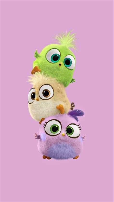 Baby Birds - Tap to see more cute cartoon wallpapers! - @mobile9