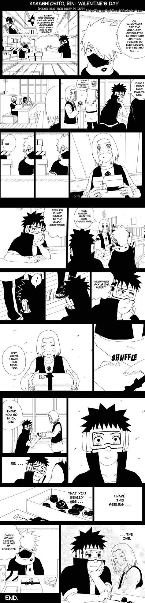 Kakashiobitorin Valentines Day Kakashi And Obito Kakashi Naruto