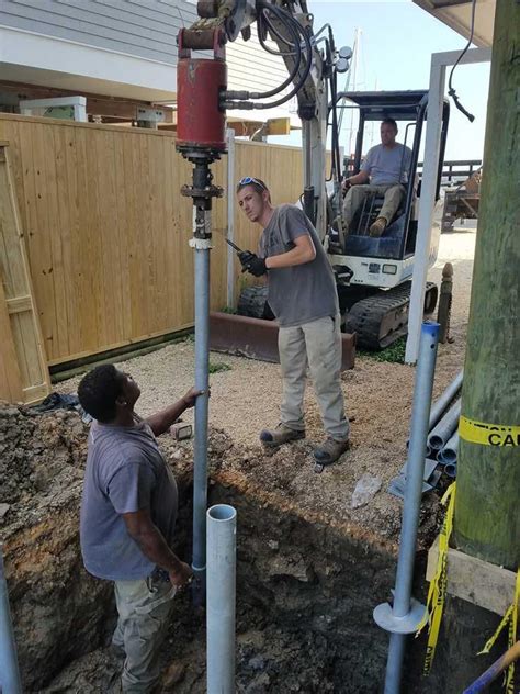 Helical Pier Installation Experts Hands On Foundation Experts In The