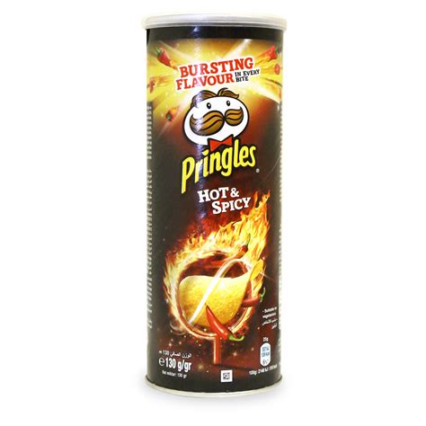 سعر قم بشراء Pringles Potato Chips Hot And Spicy 130g Online At Best