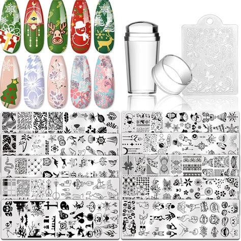 Amazon Biutee Nail Stamping Plates Set 10 Pcs Nail Art Stamper