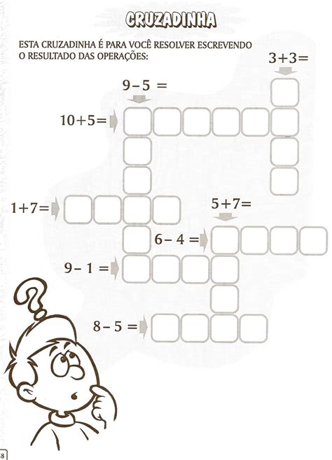 Cruzadinha De Matematica 4 Ano