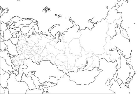 Die europakarte / landkarte von europa. Politische Landkarte von Russland (mit Verwaltungsgrenzen ...