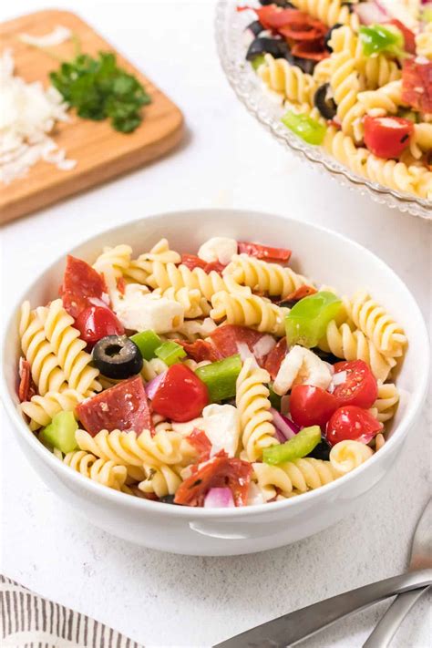 Italian Pasta Salad With Pepperoni Meal Planning Magic