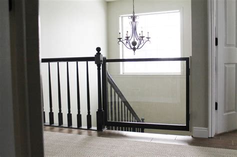 Baby gates for stairs without drilling. A DIY Baby Gate - Chris Loves Julia