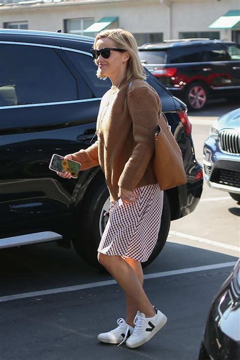 Reese Witherspoon Is All Smiles As She Heads Into Her Office At Hello