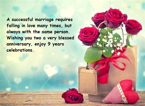 9th Marriage Anniversary Sayings Quotes Images Best Wishes