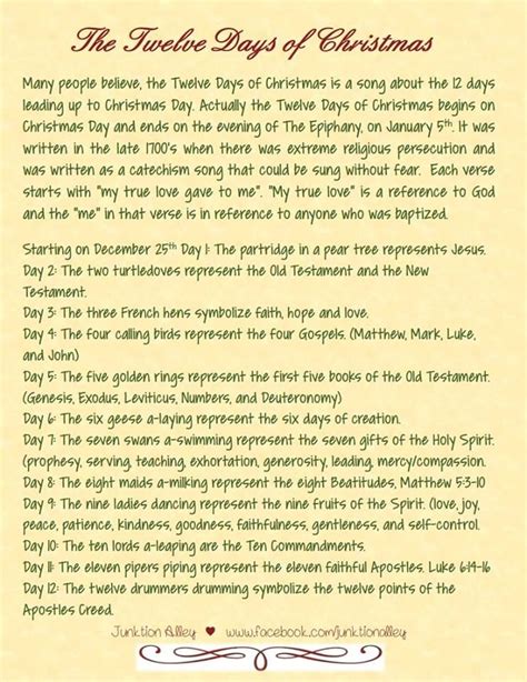 12 Days Of Christmas Christian Christmas Christmas Poems Twelve