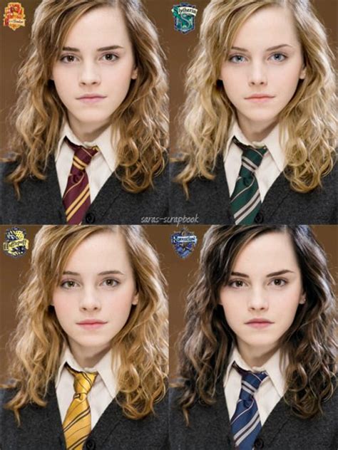 Hermione Granger In The Different Houses I Love Slytherin Emma