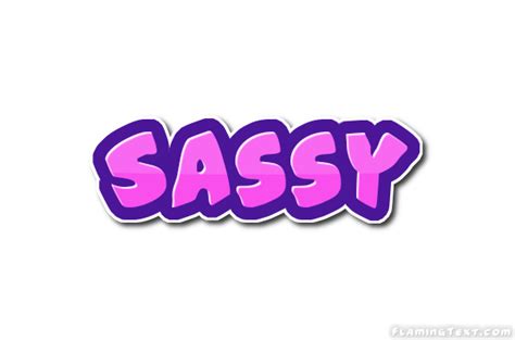 Sassy Logo Herramienta De Diseño De Nombres Gratis De Flaming Text