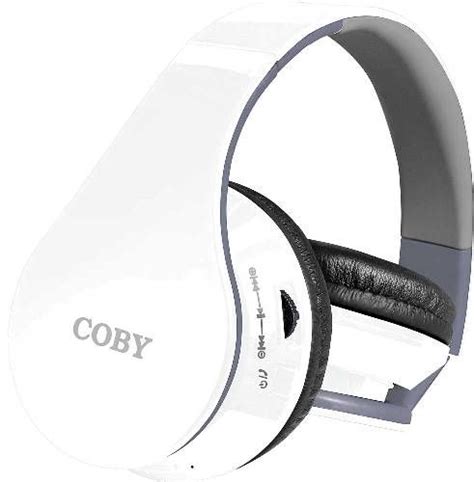 Coby Chbt 701 Wht Contour Wireless Folding Bluetooth Stereo Headphones