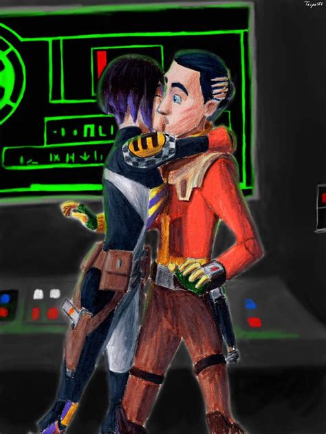 Sabine Kisses Ezra By Taipu556 On Deviantart In 2022 Star Wars