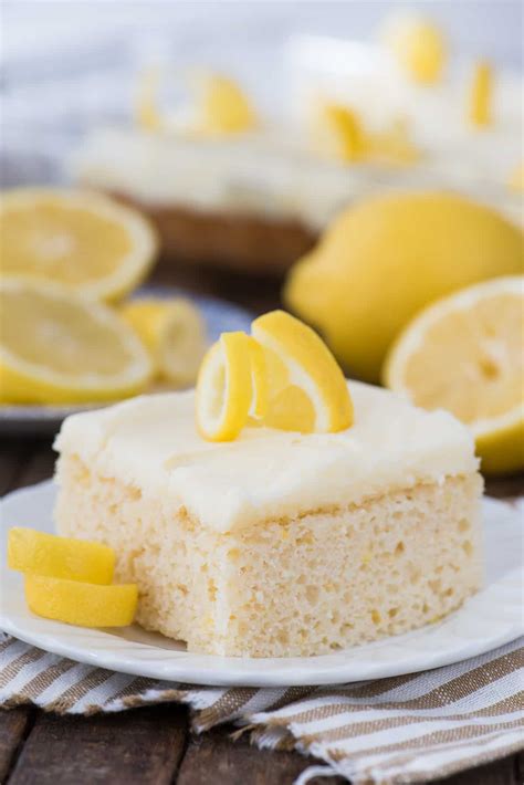 Lemon Cake Made In X Pan With Fresh Lemons