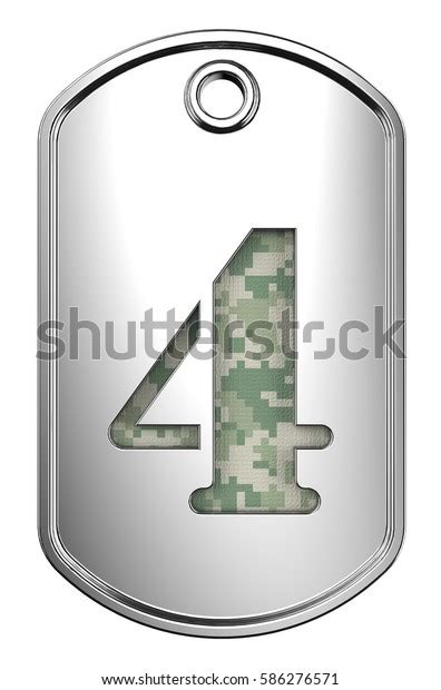 Military Alphabet Army Lettering Camouflage Stock Illustration