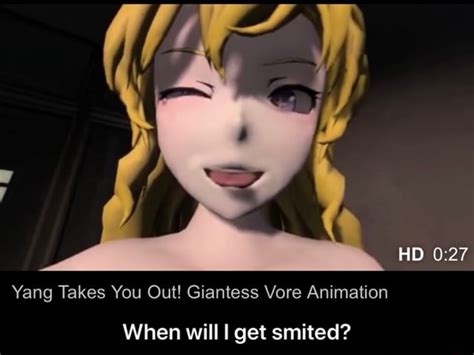Yang Takes You Out Giantess Vore Animation Hd When Will I Get Smited