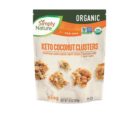 Simply Nature Organic Keto Coconut Clusters Aldi Us