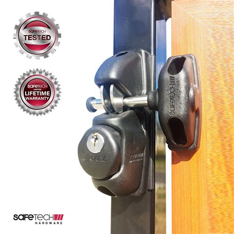 Safetech Hardware X2 Two Sided Gate Latch Key Lockable Gate Lock