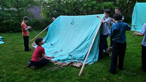 Group Photos Scouts Pitching Patrol Tents