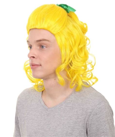Party Costume Wig For Cosplay Ugly Sister Funny Fairytale Yellow Style