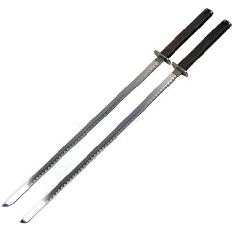 Leonardo Dual Ninja Swords With Back Carrying Custom Scabbar