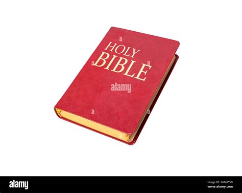 Holy Bible Isolated On White Background Stock Photo Alamy