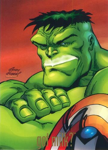 Hulk Got Milk Marvel Comics Card Front Mark Anderson Flickr