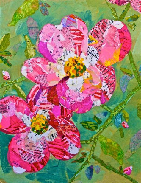 Vibrant Magenta Blooms Artist Elizabeth St Hilaire Nelson Paper