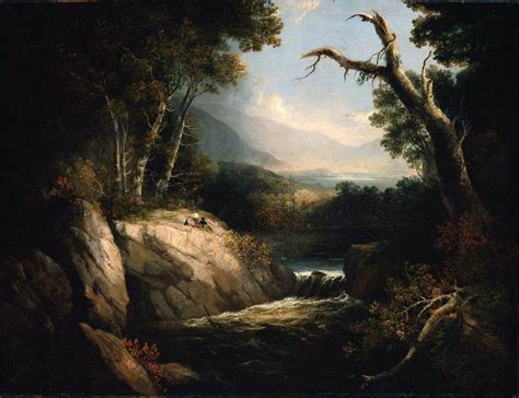 Lakes And Mountains 1820s Or 1830s Painting Alvan Fisher Oil Paintings